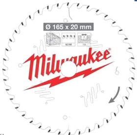 Milwaukee CSB P W ATB Kreissägeblatt 40Z, 165x1.6x20mm, 1 Stück