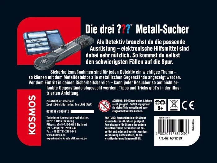Kosmos Die drei ??? Metalldetektor