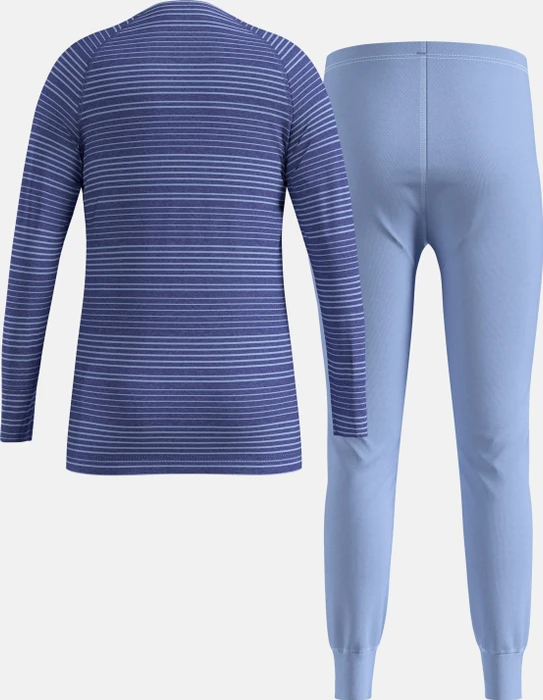 Odlo Active Warm Base Layer Set blue heron/skipper blue (Junior)