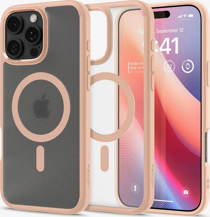 Spigen Ultra Hybrid (MagFit) für Apple iPhone 16 Pro Max frost rose titanium