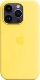 Apple Silikon Case mit MagSafe für iPhone 14 Pro kanariengelb