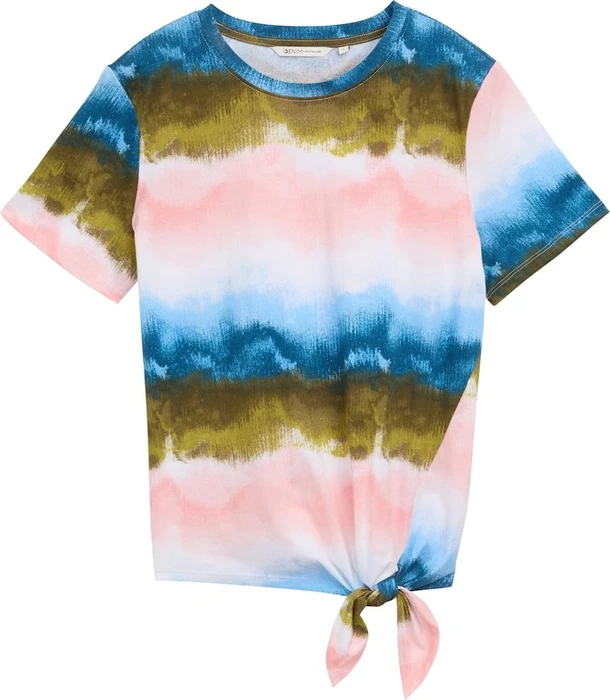 Tom Tailor Knoten-Detail T-Shirt kurzarm watercolor print (Damen)