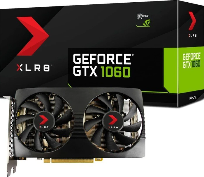PNY GeForce GTX 1060 XLR8 Gaming Overclocked, 6GB GDDR5X, HDMI, 3x DP
