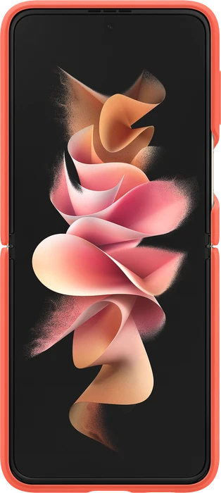 Samsung Silicone Cover with Ring für Galaxy Z Flip 3 5G Coral