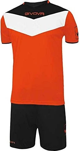 Givova Kit Campo Fluo Set neonorange/schwarz