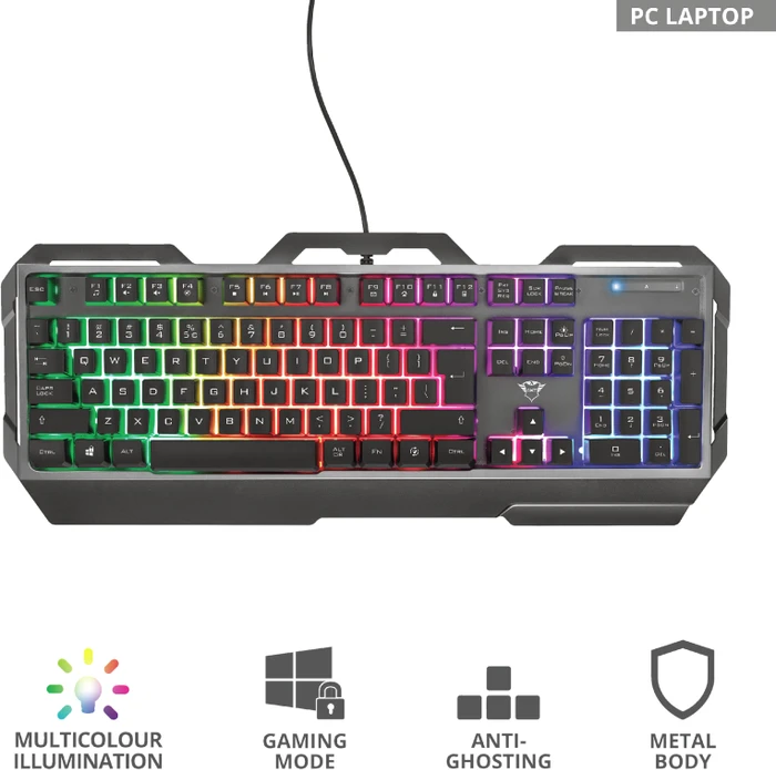 Trust Gaming GXT 856 Torac, LEDs RGB, USB, DE