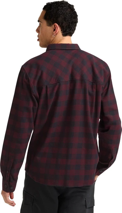 Jack Wolfskin Lite Flannel Hemd langarm check amaranth (Herren)