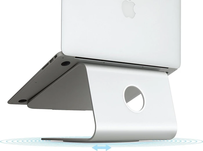 Rain Design mStand 360, Notebook-Stand, silber, Basis drehbar