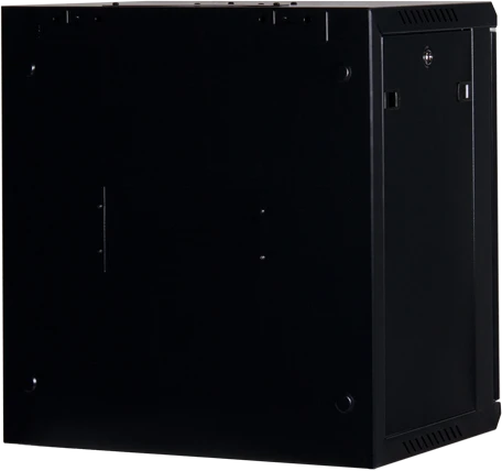 Rockstable 19" Wandschrank 12HE, Stahltür, IP2X, schwarz, 440mm tief