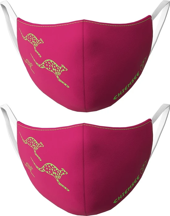 Chiemsee Kinder-Mundschutzmaske waschbar für Mädchen pink, 2 Stück