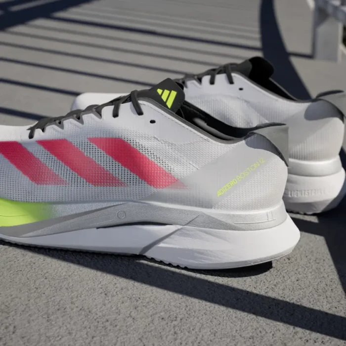 adidas Adizero Boston 12 dash grey/lucid red/lucid lemon (Herren)
