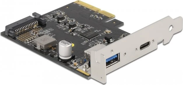 DeLOCK 1x USB-C 3.1, 1x USB-A 3.1, PCIe 3.0 x4