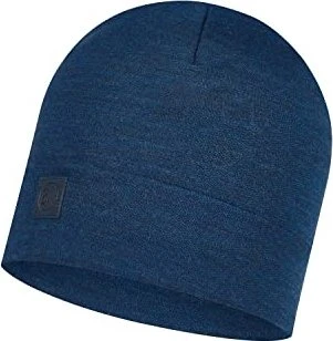 Buff Solid Merino Heavyweight Mütze denim