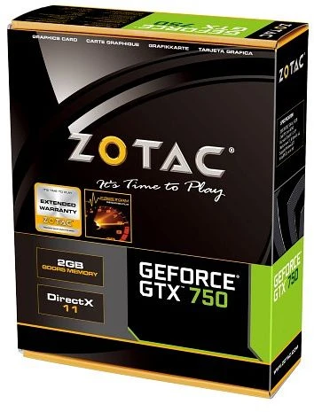 Zotac GeForce GTX 750, 2GB GDDR5, 2x DVI, Mini HDMI