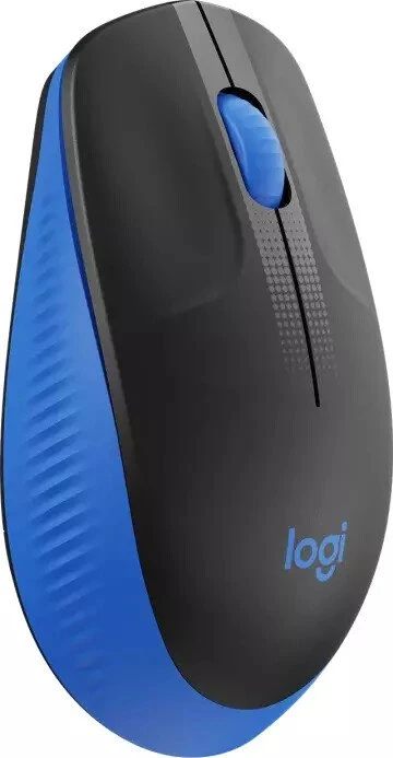 Logitech M190 Full-Size Wireless Mouse blau, USB
