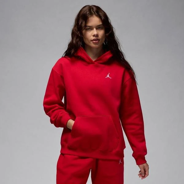 Nike Jordan Brooklyn Fleece Hoodie gym red/white