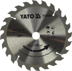 Yato YT-60634 HM Kreissägeblatt 24Z, 190x1.5x20mm, 1 Stück