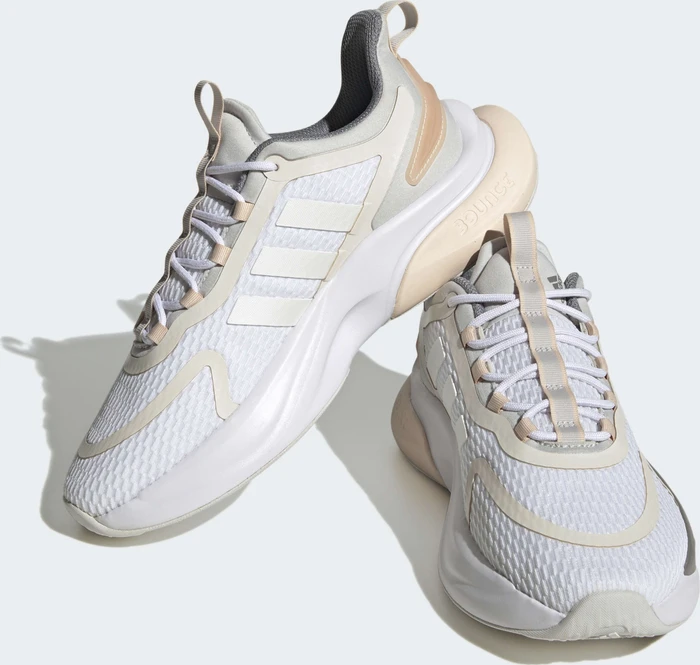 adidas Alphabounce+ Sustainable Bounce cloud white/zero metallic/grey three (Damen)