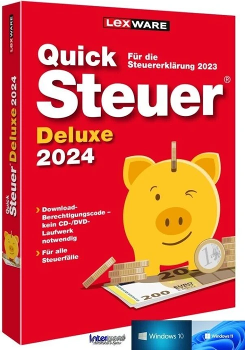 Lexware QuickSteuer Deluxe 2024, ESD (deutsch) (PC)