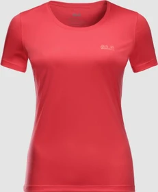 Jack Wolfskin Tech Funktionsshirt kurzarm tulip red (Damen)