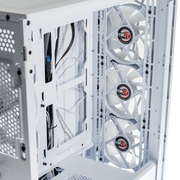 Raijintek Ponos Ultra White TG4, weiß, Glasfenster