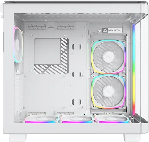 Montech King 95 Pro Pure White, weiß, Glasfenster