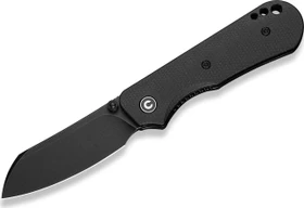 Civivi Crabby Messer black canvas micarta/black stonewashed