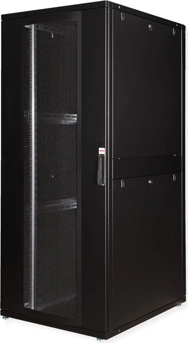 Roline / Secomp Pro Serie 19" Serverschrank 42HE, montiert, Gitternetztür, IP20, RAL 9005, 1000mm tief