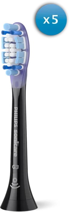 Philips HX9054/88 Sonicare G3 Premium Gum Care Ersatzbürste schwarz, 5 Stück