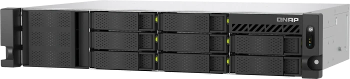 QNAP Turbo Station TS-h1065eU-8G, 8GB RAM, 2x RJ-45 2.5GBase-T, 1x USB-A 3.1, 2HE