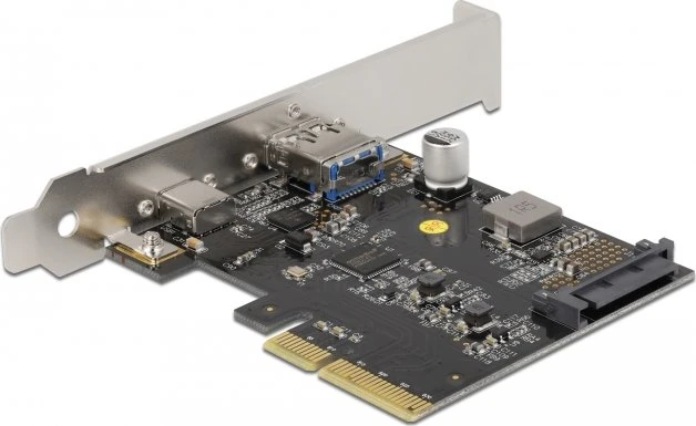 DeLOCK 1x USB-C 3.1, 1x USB-A 3.1, PCIe 3.0 x4