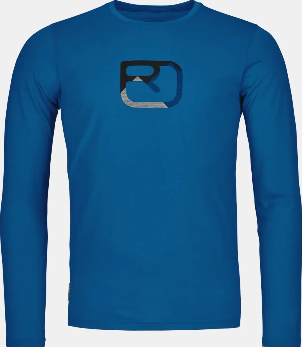 Ortovox 150 Cool Mountain Silhouette Funktionsshirt langarm blue note (Herren)
