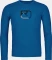 Ortovox 150 Cool Mountain Silhouette Funktionsshirt langarm blue note (Herren) Vorschaubild