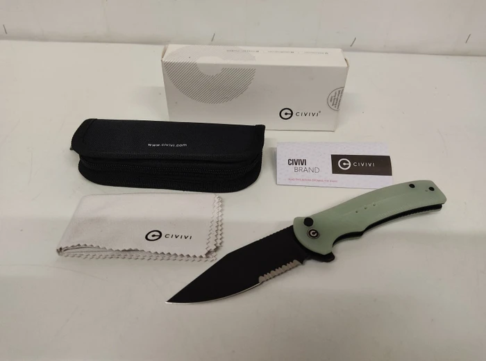 Civivi Cogent Button Lock Taschenmesser natural g10/black stonewashed