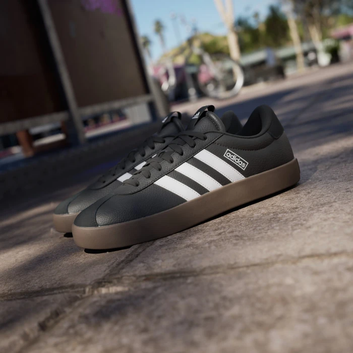 adidas VL Court 3.0 core black/cloud white/gum (Herren)
