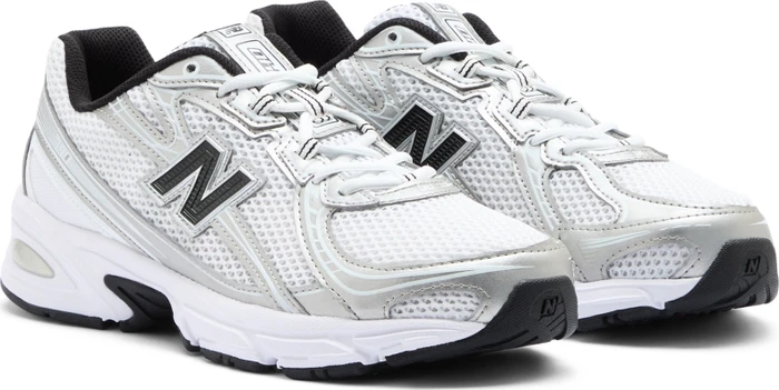 New Balance 740 white/metallic silver/black