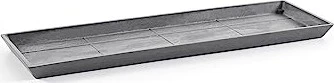 Ecopots Bruges Blumentopfuntersetzer rechteckig 43.5x15.5cm grey