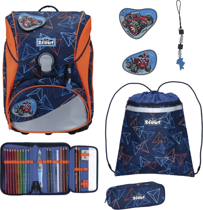 Scout Alpha DIN Offroad Schultaschen-Set, 4-tlg.