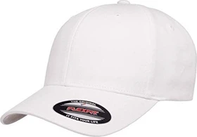 Flexfit V Cotton Twill Kappe weiß