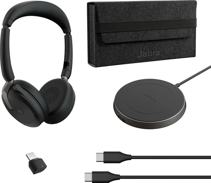 Jabra Evolve2 65 Flex USB-C UC inkl. Wireless Charging Pad