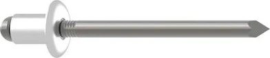 Gesipa A4 Edelstahl Flachrundkopf Blindniete 4.8x12mm, 500 Stück
