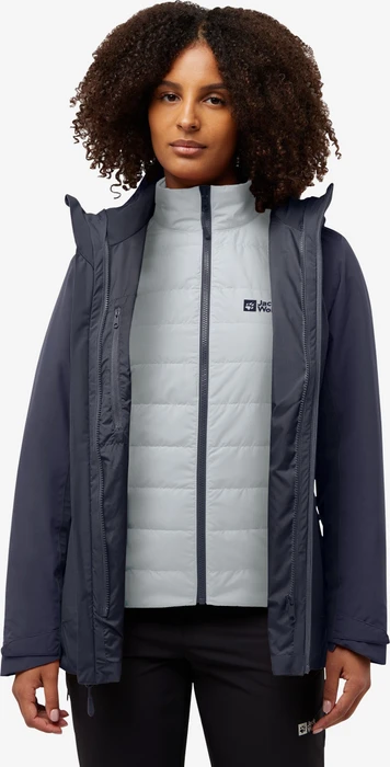 Jack Wolfskin Hunberg 3in1 Funktionsjacke graphite (Damen)