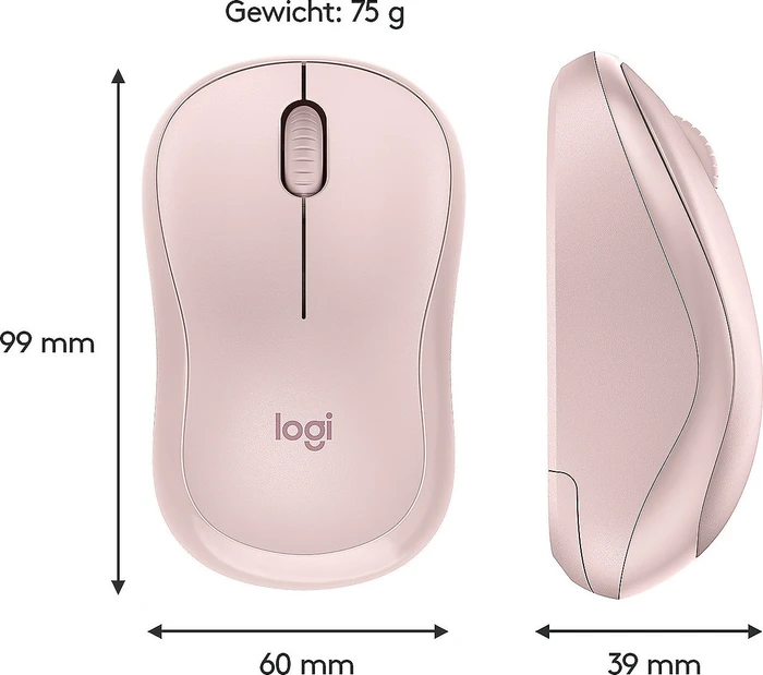 Logitech M220 Silent rosa, USB