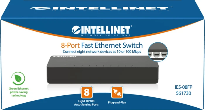 Intellinet Desktop Switch, 8x RJ-45