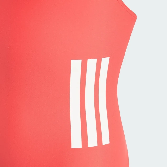 adidas 3-Streifen C-Back Badeanzug semi lucid red/white (Junior)