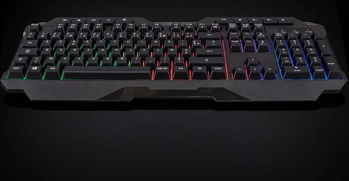 Nedis Gaming Tastatur, LEDs RGB, schwarz, USB, FR