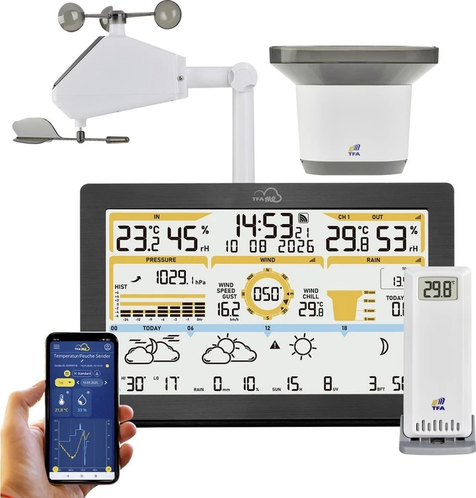TFA 35.8106.01 drahtlos, WiFi, mit smarter Vorhersage TFA. me ID-05