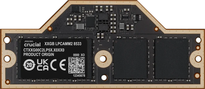 Crucial LPCAMM2 32GB, LPDDR5X-8533