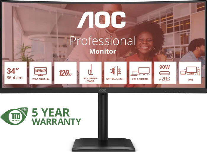 AOC CU34E4CV, 34"