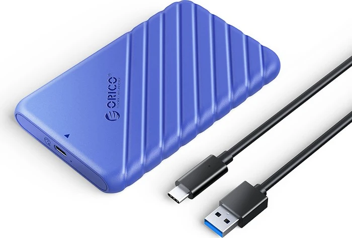 Orico 25PW1-C3, 2.5" HDD Enclosure, blau, 2.5", USB-C 3.0